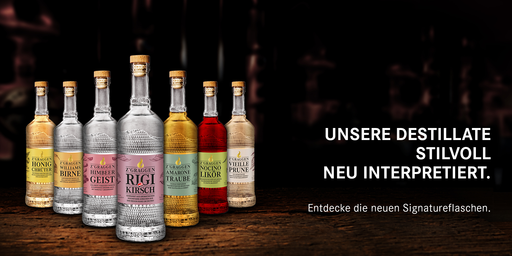 Entdecke die neuen Signatureflaschen.